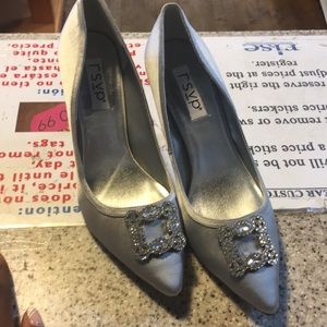 Silver R.S.V.P Pumps